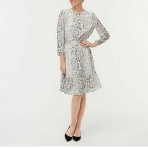 J. CREW Snakeskin Animal Reptile Print Dress Size S